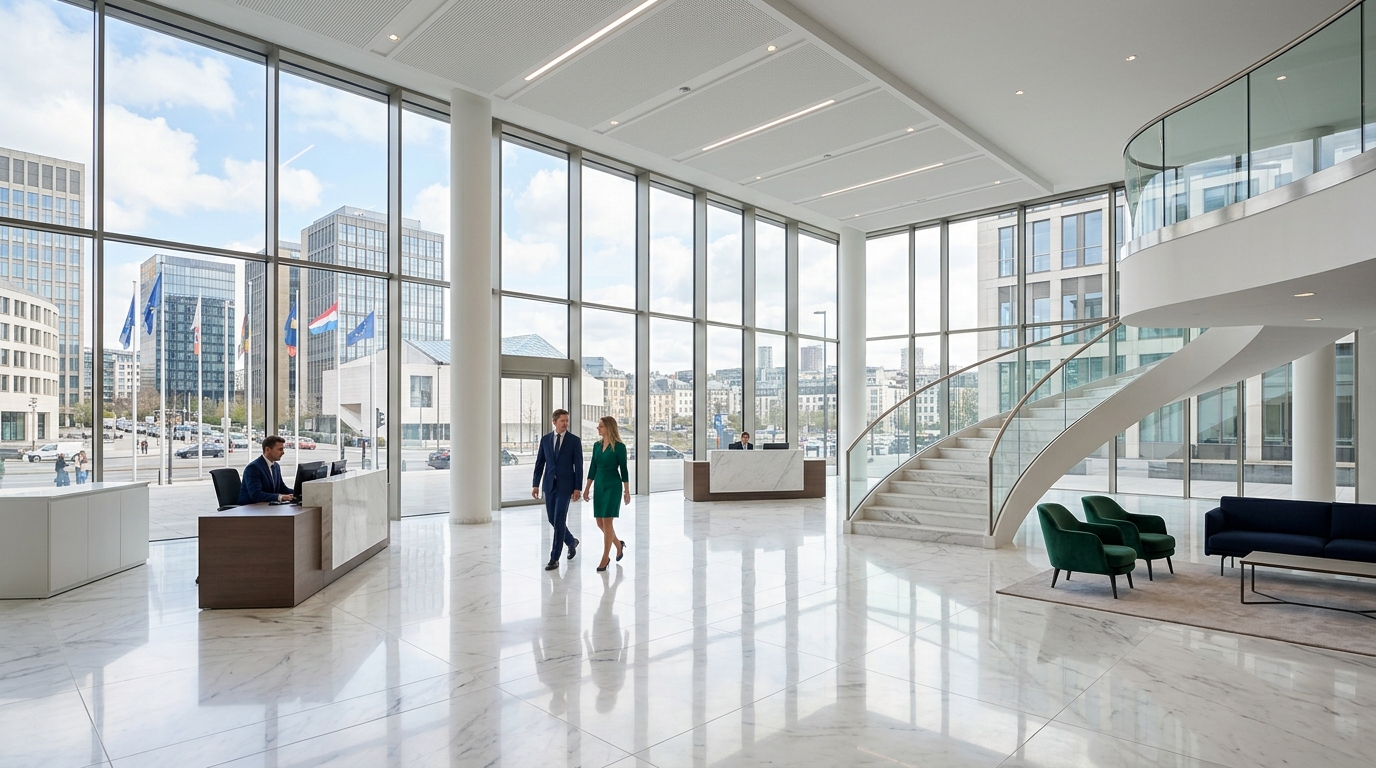 M&M Clean Services - Bâtiment d'entreprise moderne et propre au Luxembourg